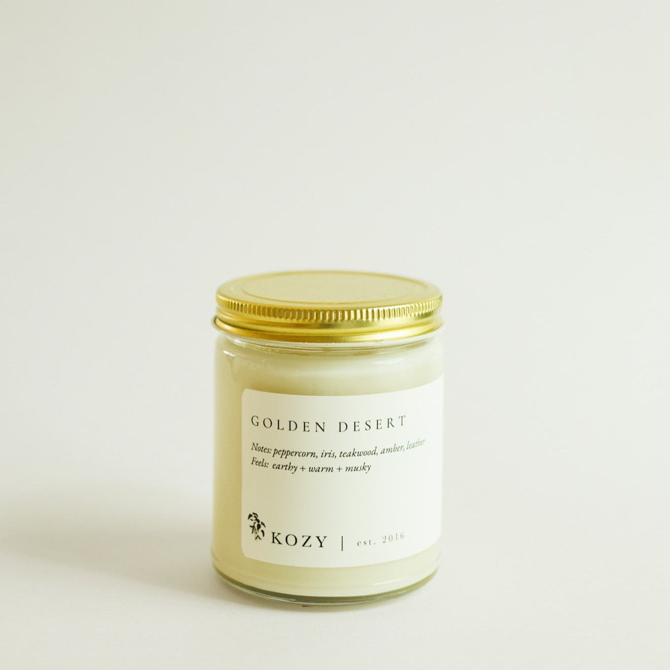 Golden Desert – Kozy Kandles Handmade Soy Candles